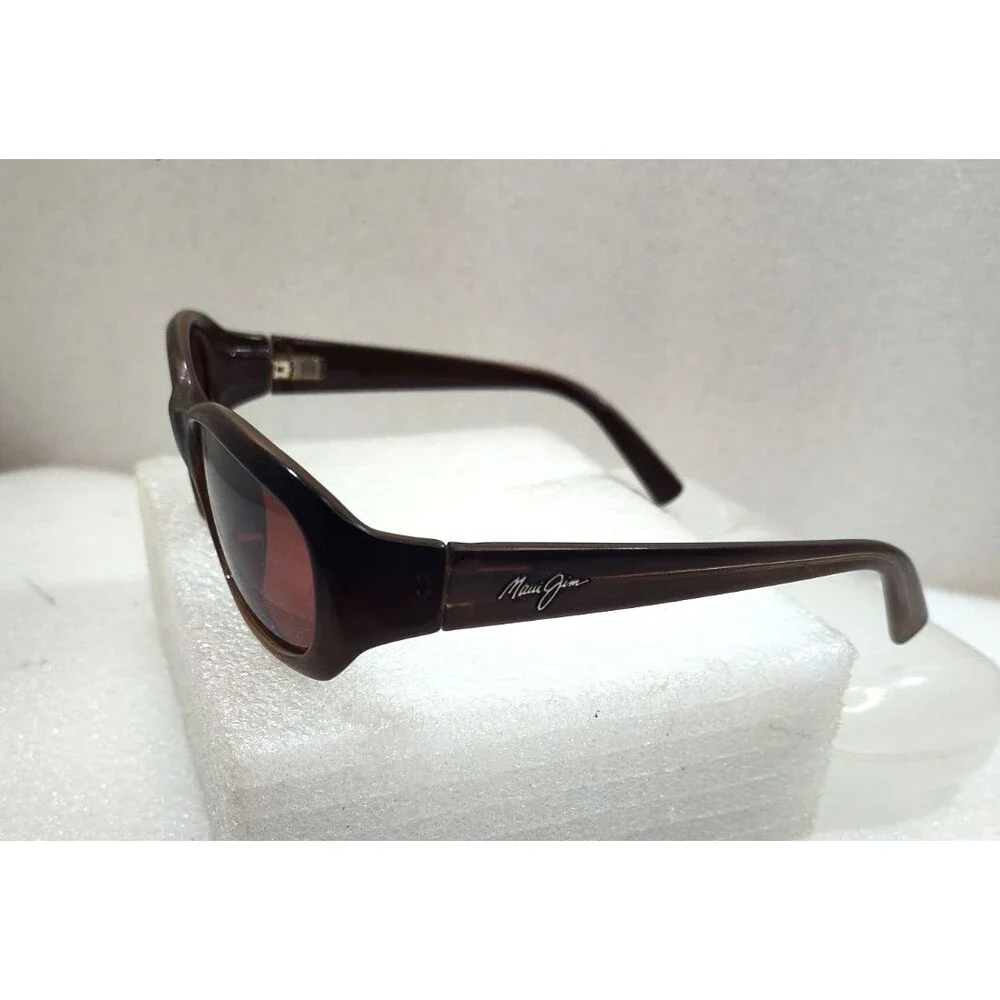Maui Jim Punchbowl Full Rim Chocolate Fade Sunglasses Maui Rose  54-17 135 Italy